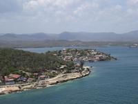 Blick auf die Bucht von Santiago