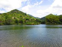 Der Fluss am Dorf