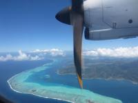Abflug von Bora Bora