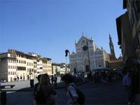 Florenz, Blick zur Kirche Santa Croce