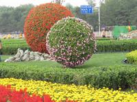 Peking - Tiananmen-Platz Vorbereitungen fÜr den Nationalfeiertag