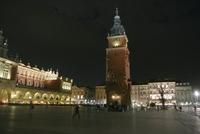Rynek in Krakau bei Nacht