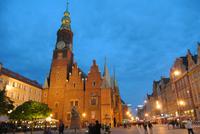 Rynek von Breslau bei Nacht 
