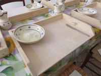 Unsere Arbeitsplätze für den Nudel-Kochkurs