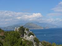 Italien, Capri, Blick zur sorrentinischen Halbinsel und zur Amalfiküste