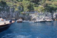 Andrang an der Blauen Grotte