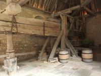 Clos Vougeot. Weinpresse