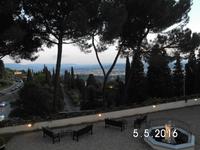  59 abendlicher Blick vom Restaurant in Fiesole auf die Stadt