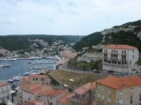 Blick in den Hafen von Bonifatio