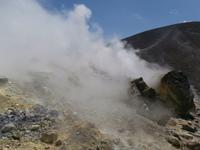 Vulcano-Fumarolen,Schwefeldämpfe am Krater