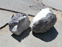 Vulcano-Gestein am Krater