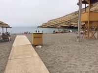 Strand des Fischerdorfes Matala