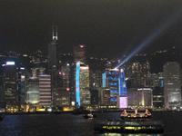 Hongkong - Schifffahrt am Abend
