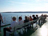 Eberhardt Reisegruppe auf der Fähre nach Rab 
