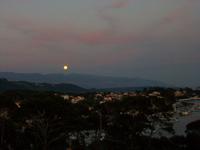 Abendstimmung an unserem Hotel in Rab