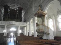 Die Kanzel der protestantischen Kirche