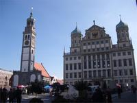 Augsburg. Rathaus und Perlachturm