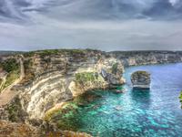 060 Sardinien - Ausblick in Bonifacio auf Korsika