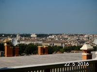 ein erster Blick vom Gianicolo auf die ewige Stadt