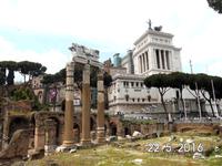 Teil des Forum Romanum und des Nationaldenkmals