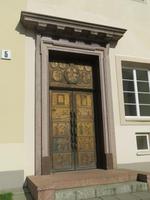 Tür der Bibliothek der Universität von Vilnius