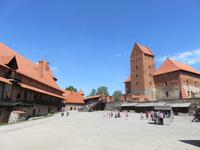 Hof der Inselburg Trakai 