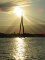 Abends an der Daugava