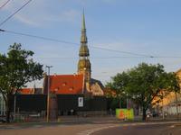 Blick zur St. Petrikirche