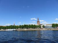 Schifffahrt auf der Daugava in Riga