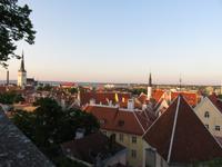 Blick auf das abendliche Tallinn