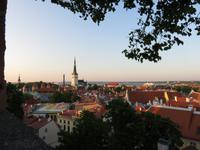 Blick auf das abendliche Tallinn