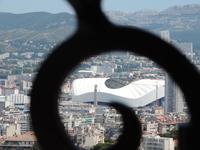 32 Blick auf das Fußballstadion für die EM