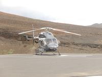 auch per Hubschrauber kann man die Insel erkunden