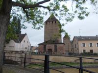 Strassburg Blick auf Wehranlage von Vauban