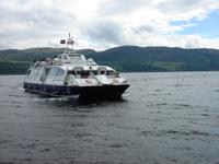 Unser Boot auf dem Loch Ness