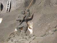 Figuren von Bergmännern in Wieliczka
