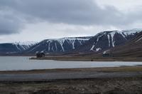 am Ortsausgang von Longyearbyen