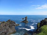 13.06.2016:  Wanderung oberhalb der Steilküste bei Arnarstapi 
