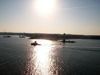 Fährausfahrt in Kiel 