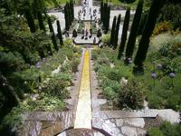 Blick auf die Kaskade von oben