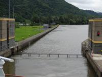 1.Schleusen-Gang, Fotos in Reihenfolge der Schleusung
