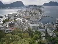Blick vom Aksla auf Alesund