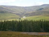 Grampion Mountains - Blick auf Corgaff Castle