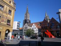 Blick vom Rathausplatz auf das Münster