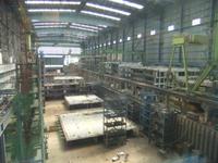 Blick in die zweite Baudockhalle