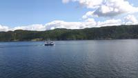 Fahrtimpressionen mit der Hurtigrute von Trondheim nach Kristiansund...