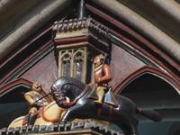 Uhr in Kathedrale von Wells