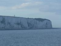 Steilküste bei Dover auf Rückfahrt nach Calais