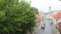 Blick aus dem Hotelzimmer auf die Kathedrale in Vilnius