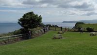 Blick zur Rathlin Island u Schottland